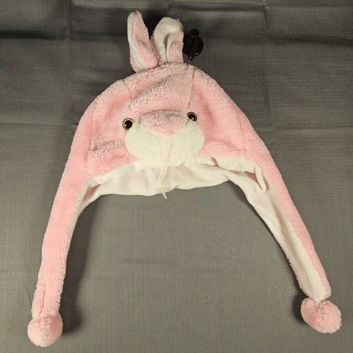 Pink plush bunny - rabbit, ear