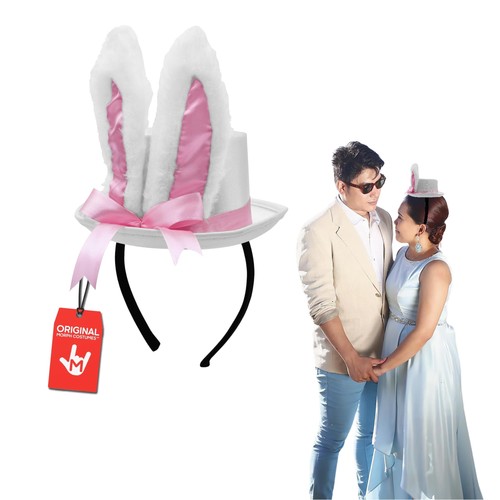 White bunny ears mini - white,