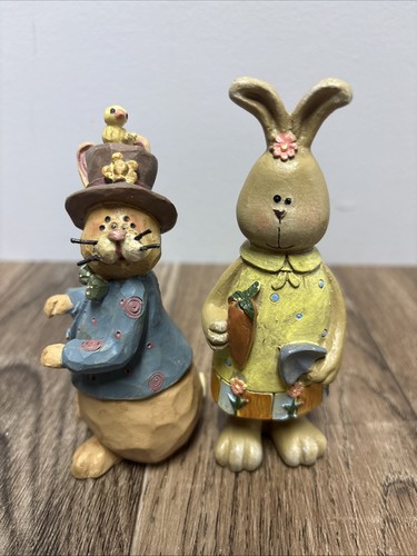 Vintage resin easter - easter, bunny