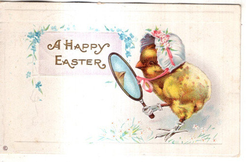 Antique easter postcard - easter,