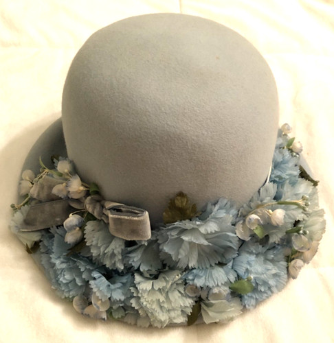Vtg cloche hat light - vtg,